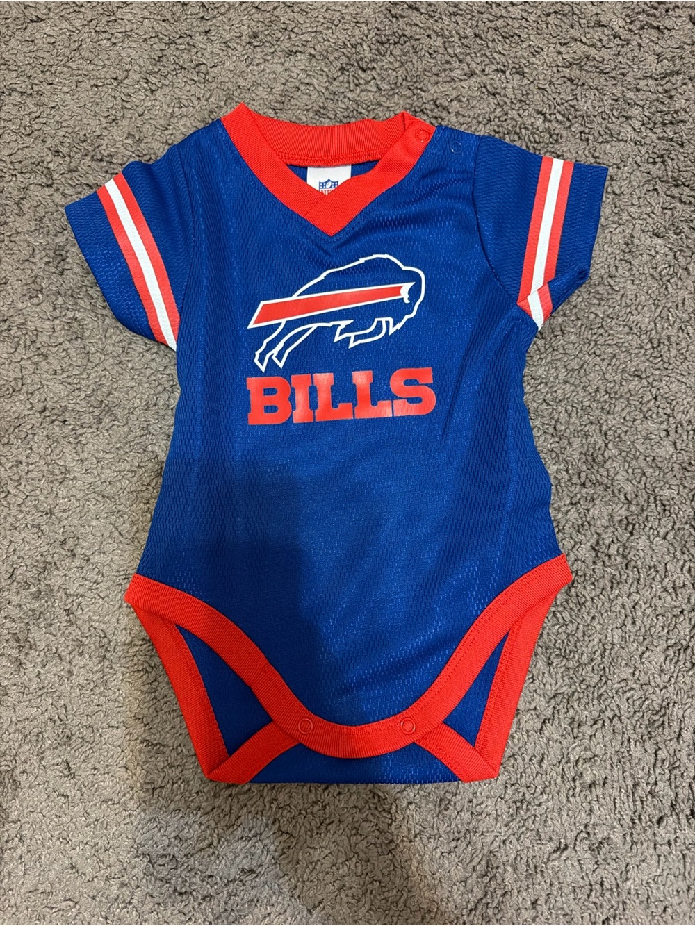Buffalo Bills Jersey Baby Onesie